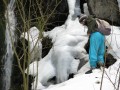 A megfagyott vízesés Kelemen havasok Ratosnya Gyöngyös Nedves patak Tiha vízesés